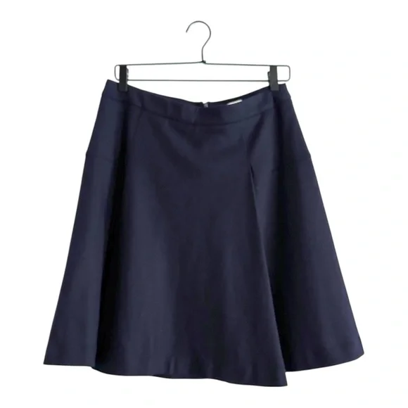Atea Oceanie Navy Blue Flared A-Line Mini Skirt Women Size 40 / US 8 Minimalist - Picture 1 of 15